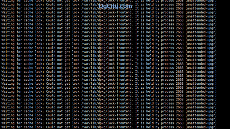 ubunut 22.04提示：Waiting for cache lock: Could not get lock /var/lib/dpkg/lock-frontend.-oserp