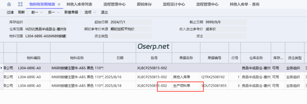图片[2]-反审生产入库单提示 负库存 处理方法-oserp
