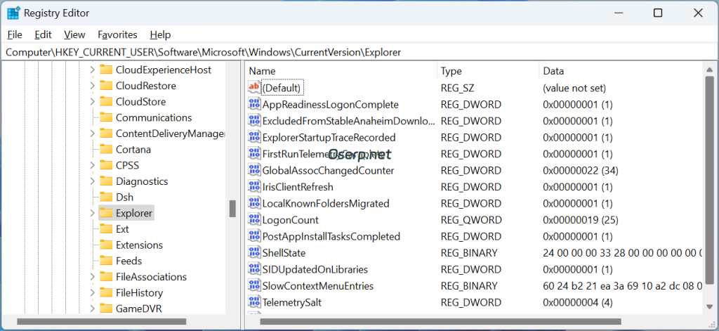 在 Windows 注册表编辑器中查看注册表项和值