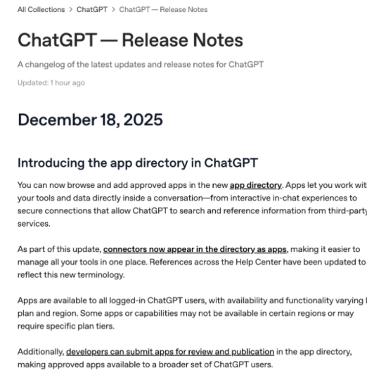 OpenAI推出面向开发者的ChatGPT应用目录-oserp